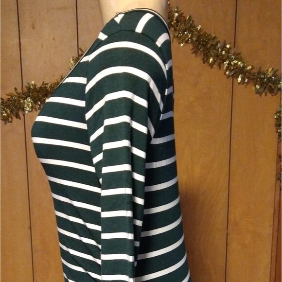 Green Shirt Dress With Slits - Picture 3 of 12